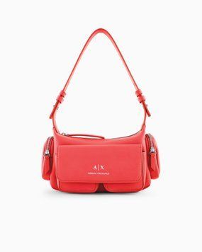 Жіноча сумка Armani Exchange (82434543917) Large shoulder bag with side pockets червона XW000405AF12589U4236 фото