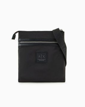 Чоловіча сумка Armani Exchange Nylon Shoulder Bag чорна XM000107AF10406UC001 фото