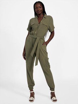 Жіночий комбінезон Guess (7620837582376) Harper Jogger Jumpsuit S зелений 4112355178 фото