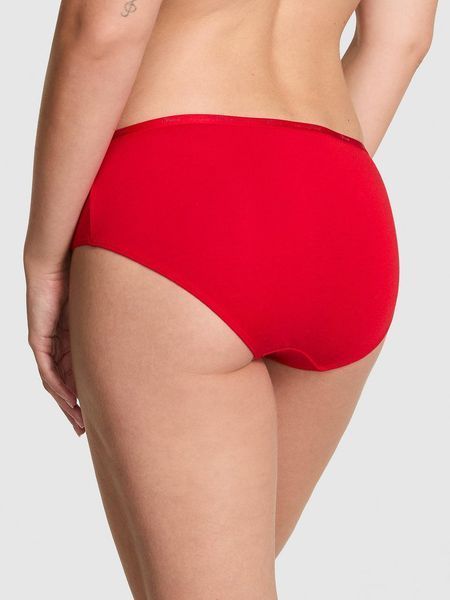 Жіночі трусики Victoria's Secret (28788933841) Logo Cotton Hiphugger XS червоні 27170279 фото
