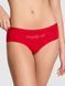 Жіночі трусики Victoria's Secret (28788933841) Logo Cotton Hiphugger XS червоні 27170279 фото 1