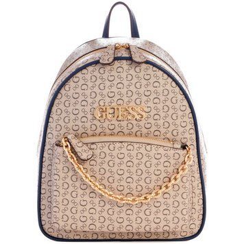 Рюкзак GUESS Creswell Logo Backpack з логотипом бежевий 14488695 фото