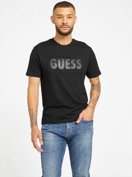 Чоловіча футболка Guess (7626741013296) Eco Beats Logo S чорна XBBI60KAK91 фото