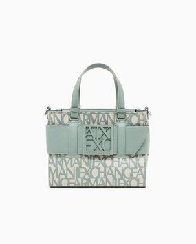 Жіноча сумка Armani Exchange (82434543913) Medium tote bag зелена 9426903F742F8034 фото